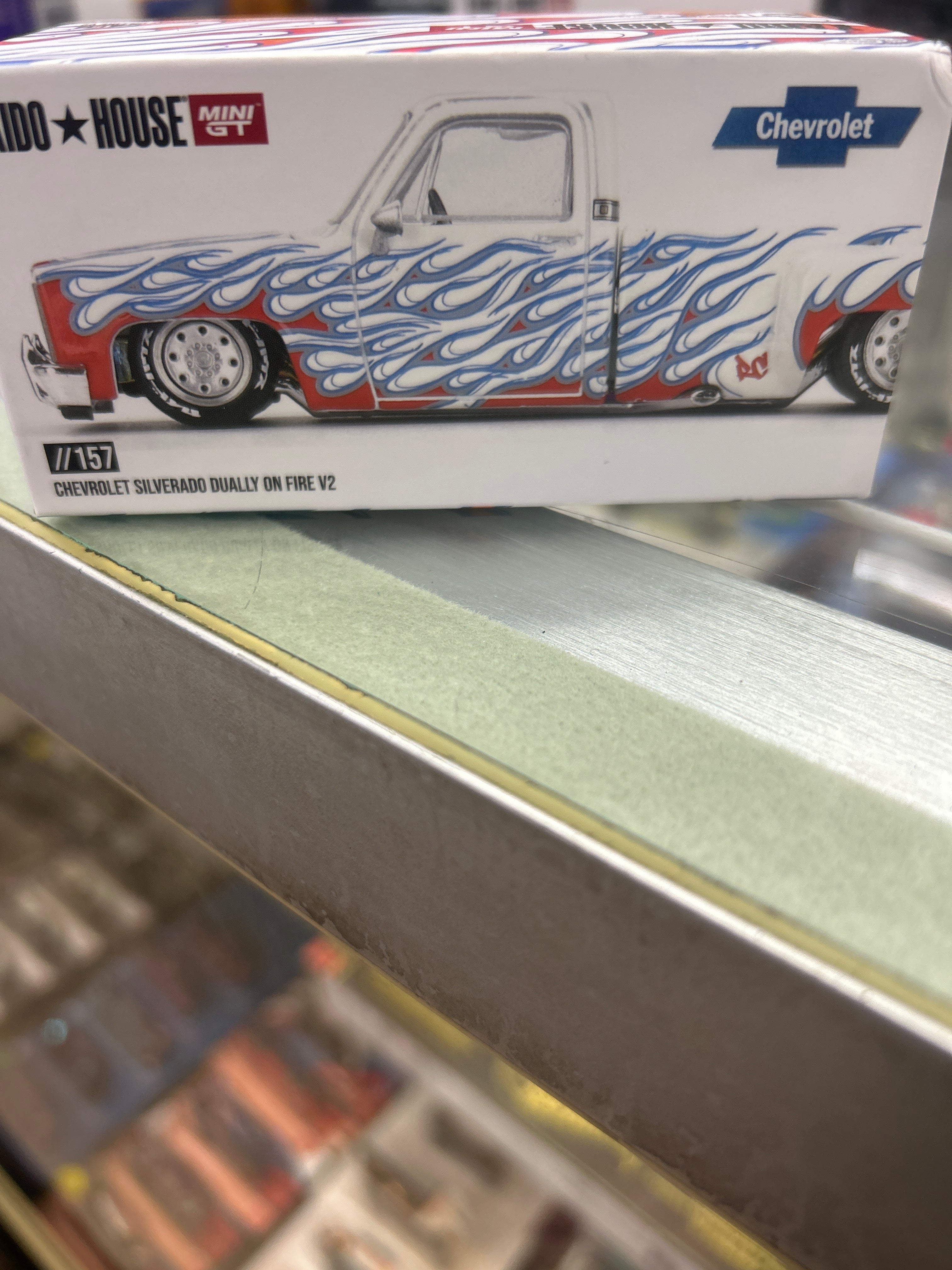 Kaido House Chevy Silverado on fire